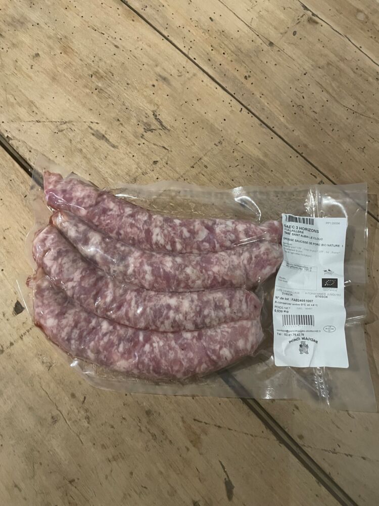 Grosses saucisses natures