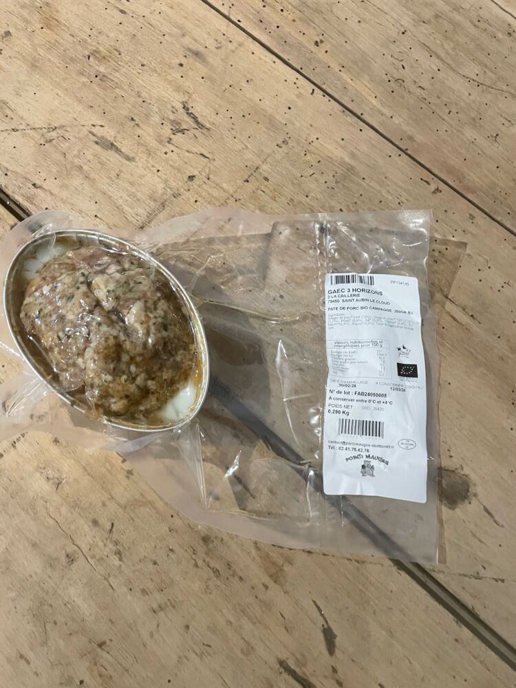 Barquette de pâté de campagne