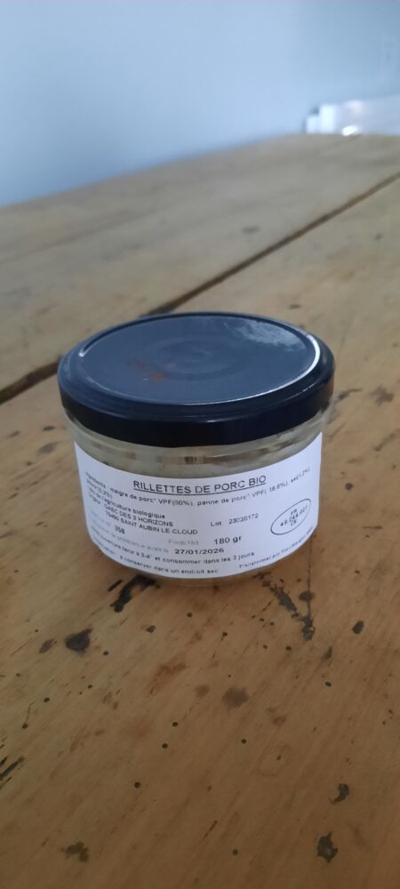 Conserve de rillette de porc