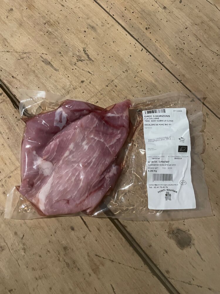 Escalopes de porc