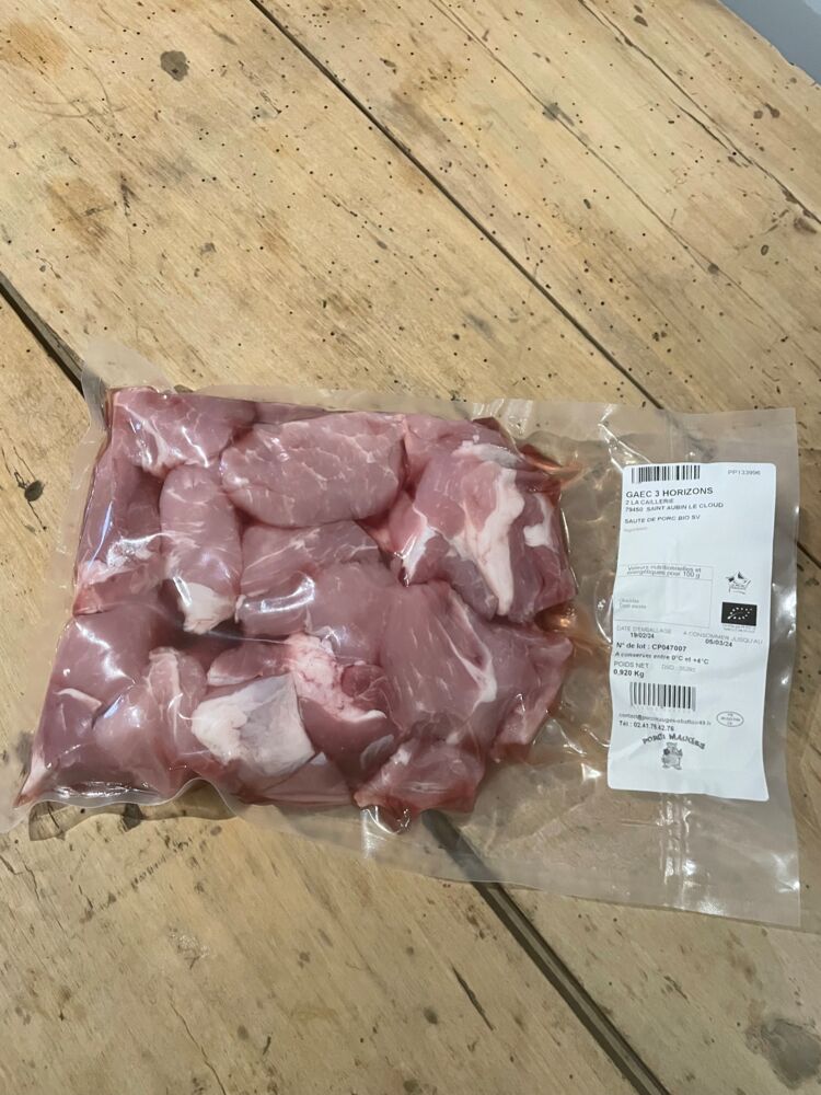 Sauté de porc pour brochette mariné