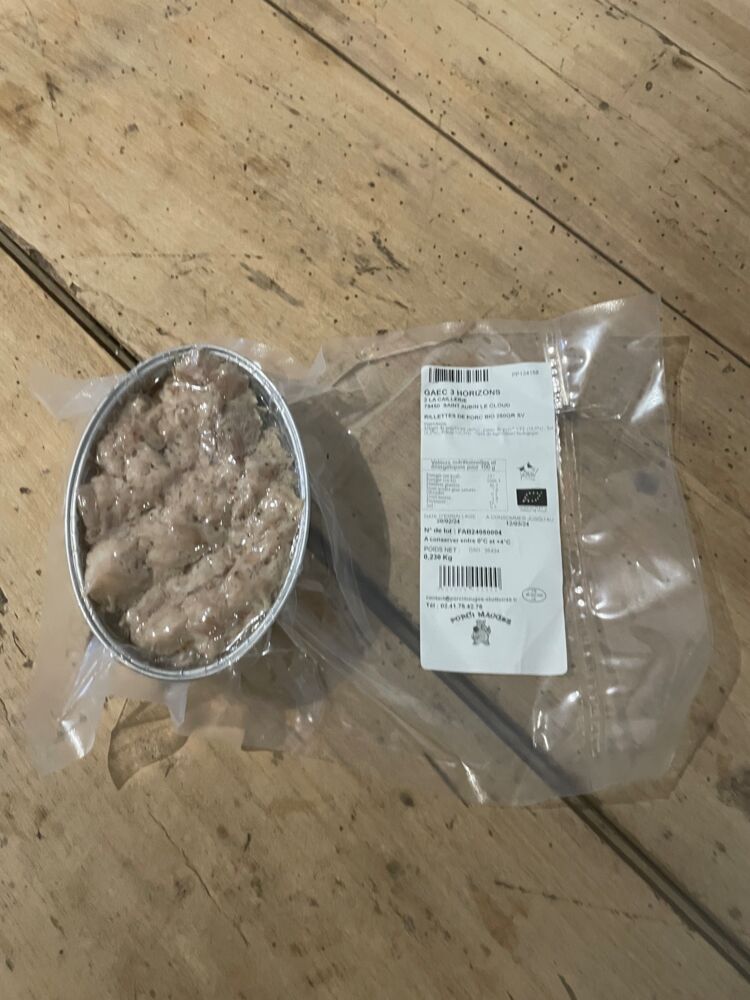 Barquette de rillette