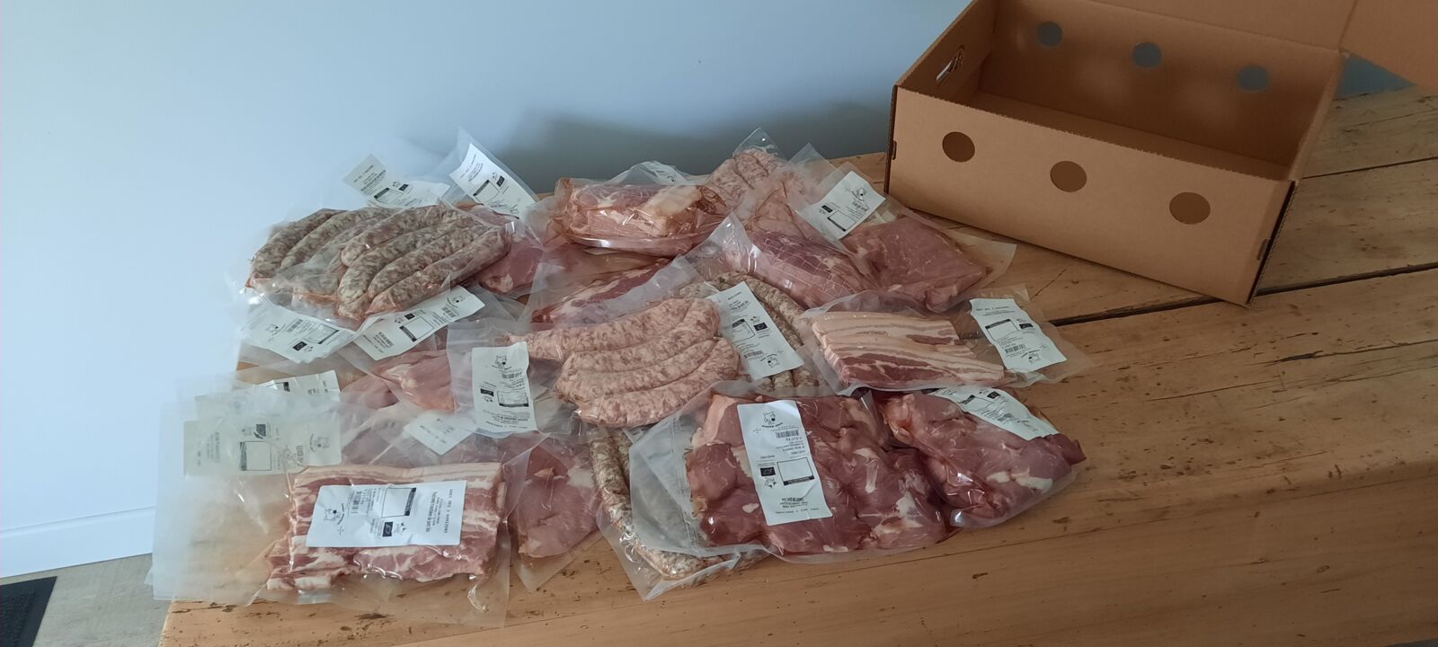 Caissette de Porc bio - 5kg