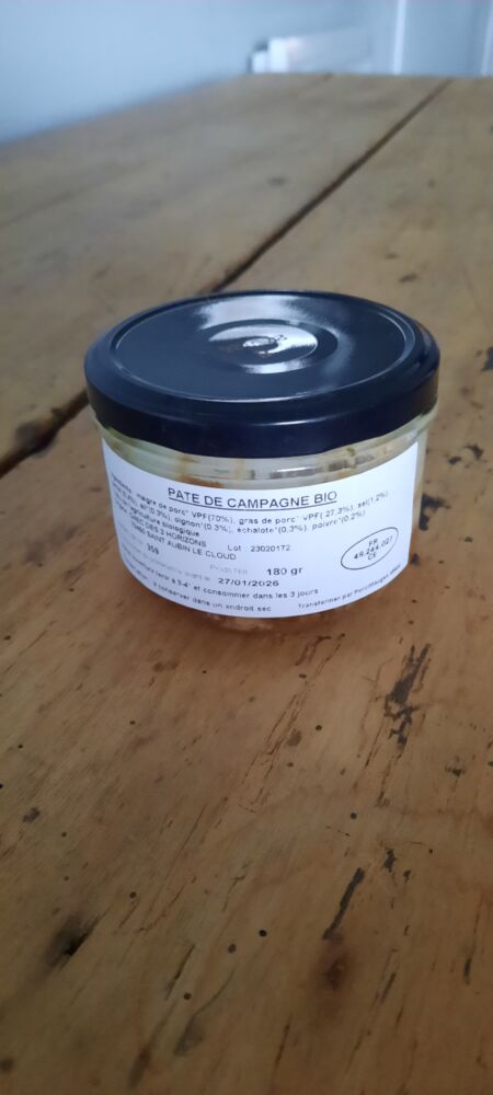 Conserve de pâté de campagne