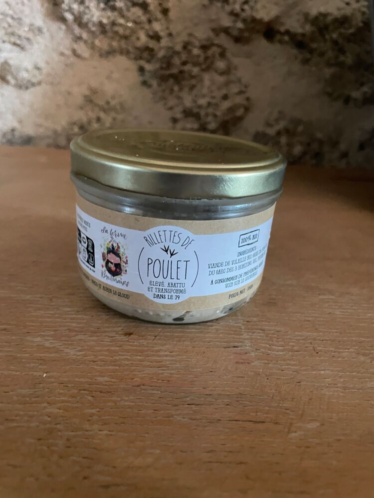 Conserve de rillette de poulets